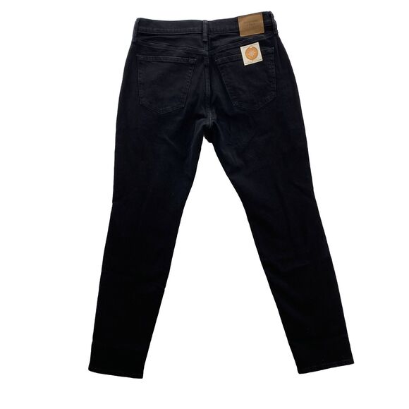 Abercrombie Fitch Jeans 28x32 Black Athletic Slim Distressed Wash Preppy Denim - Picture 5 of 8